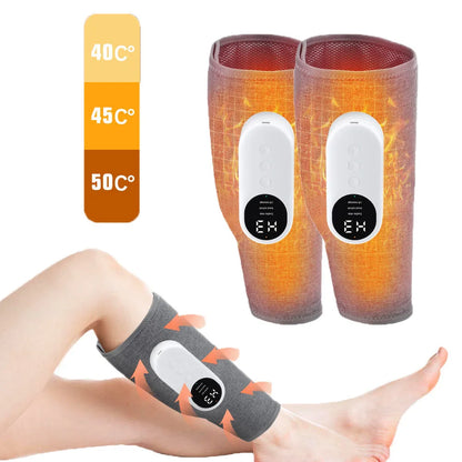 Heating Leg Massage 3 Modes Vibration Leg Air Compression Massager Wireless Electric Air Compress Foot Air Pressure Massage