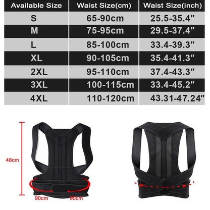 Adjustable Back Shoulder Posture Corrector Belt Clavicle Spine Support